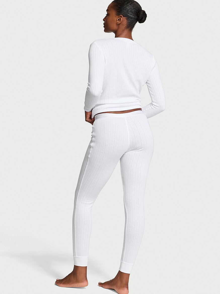 cozy pointelle henley long pajama set cozy pointelle henley long pajama set
