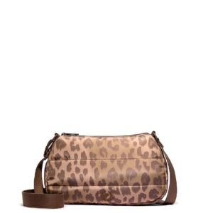 quilted puﬀer mini hobo bag