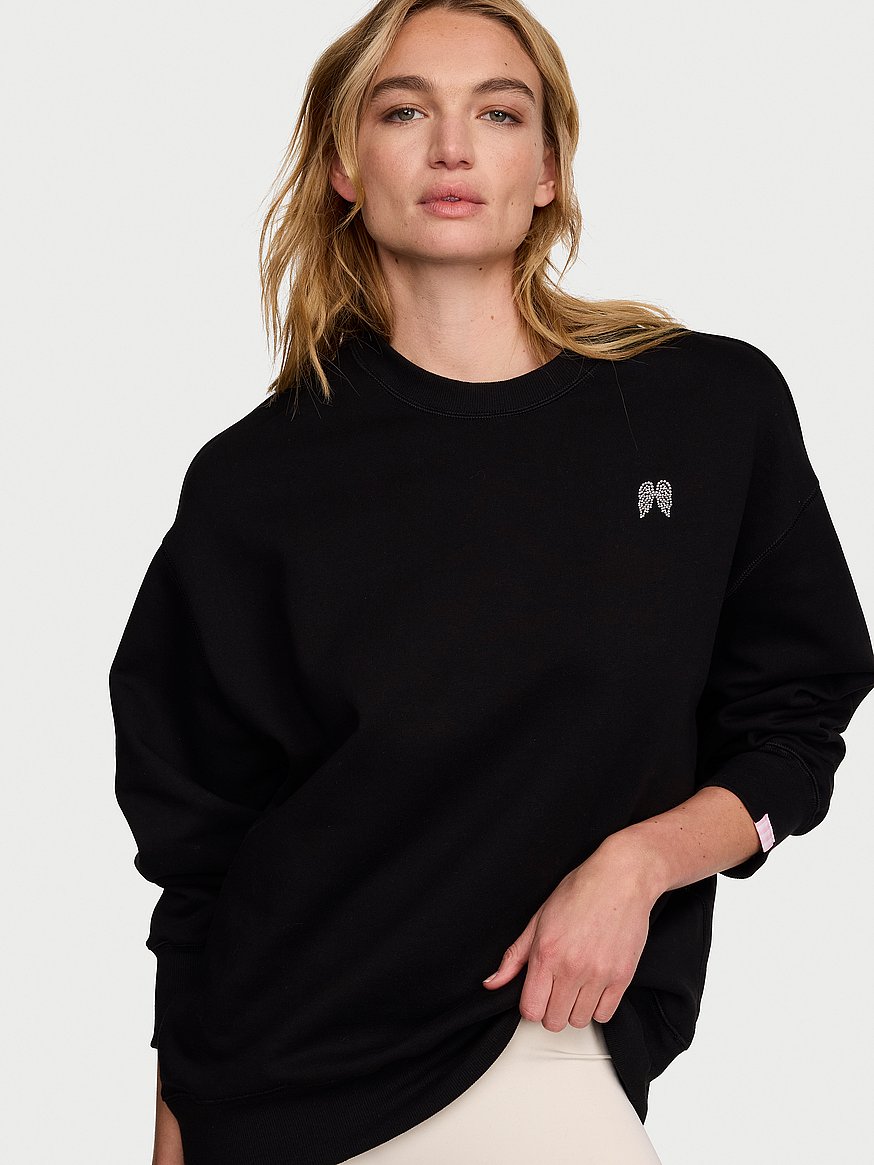 iconic fleece crewneck sweatshirt iconic fleece crewneck sweatshirt