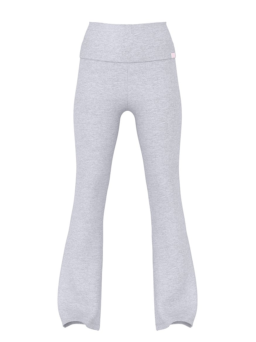 cotton foldover flare legging cotton foldover flare legging