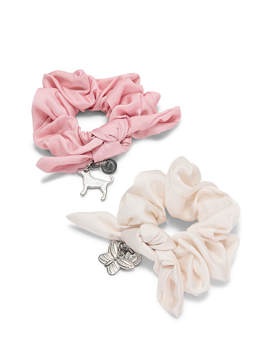 2 pack charm scrunchie set 2 pack charm scrunchie set