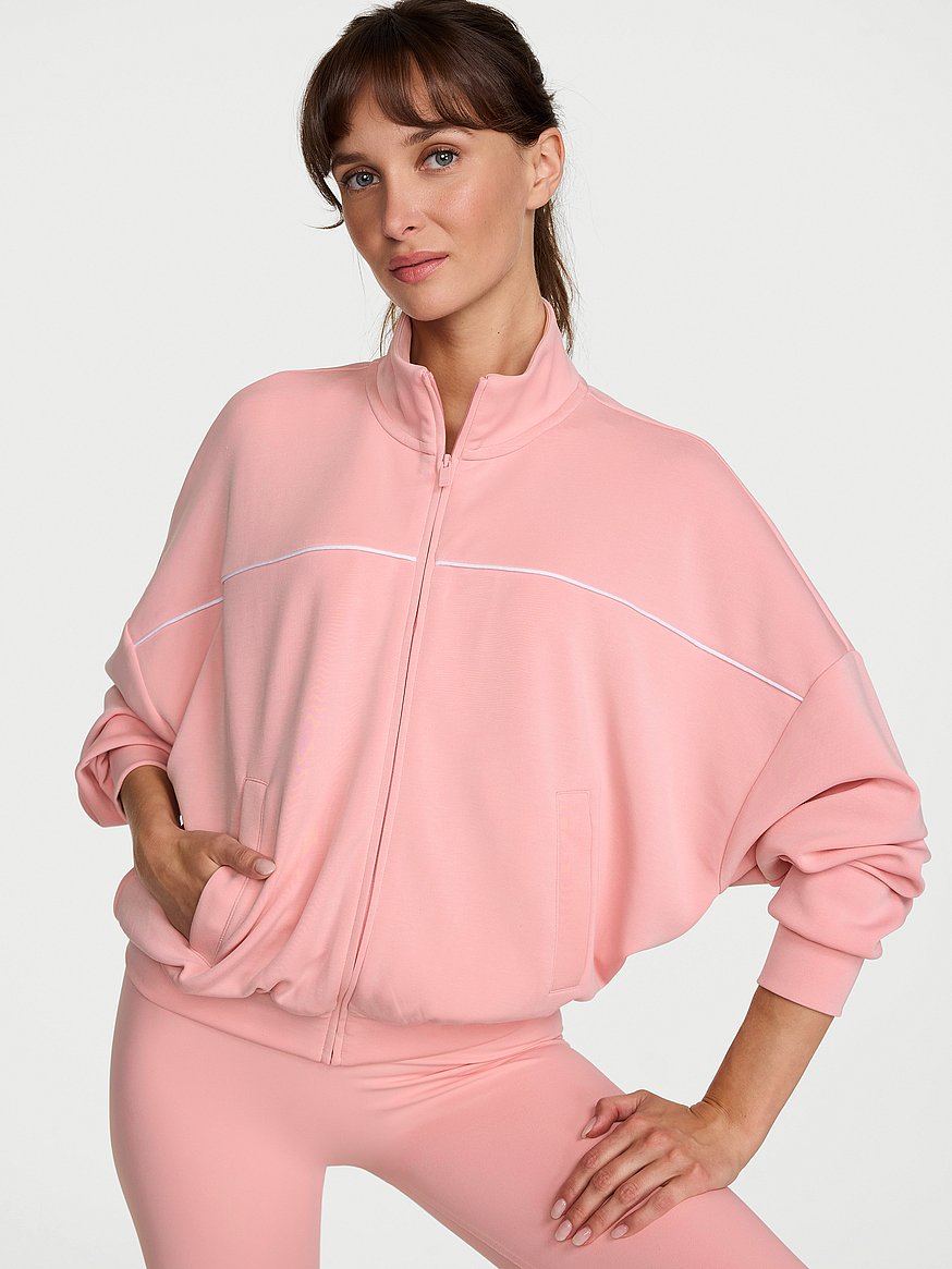 featherweight knit full zip track jacket featherweight knit full zip track jacket
