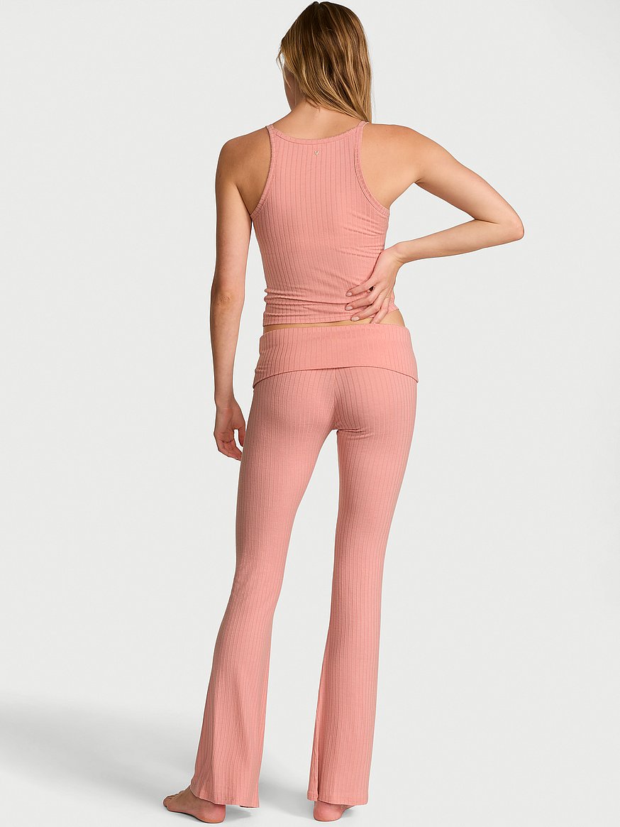 sosoft™ modal wide rib tank & foldover pants set sosoft™ modal wide rib tank & foldover pants set