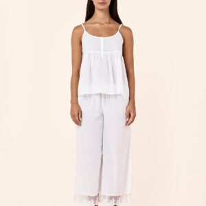 swiss dot cami crop pj