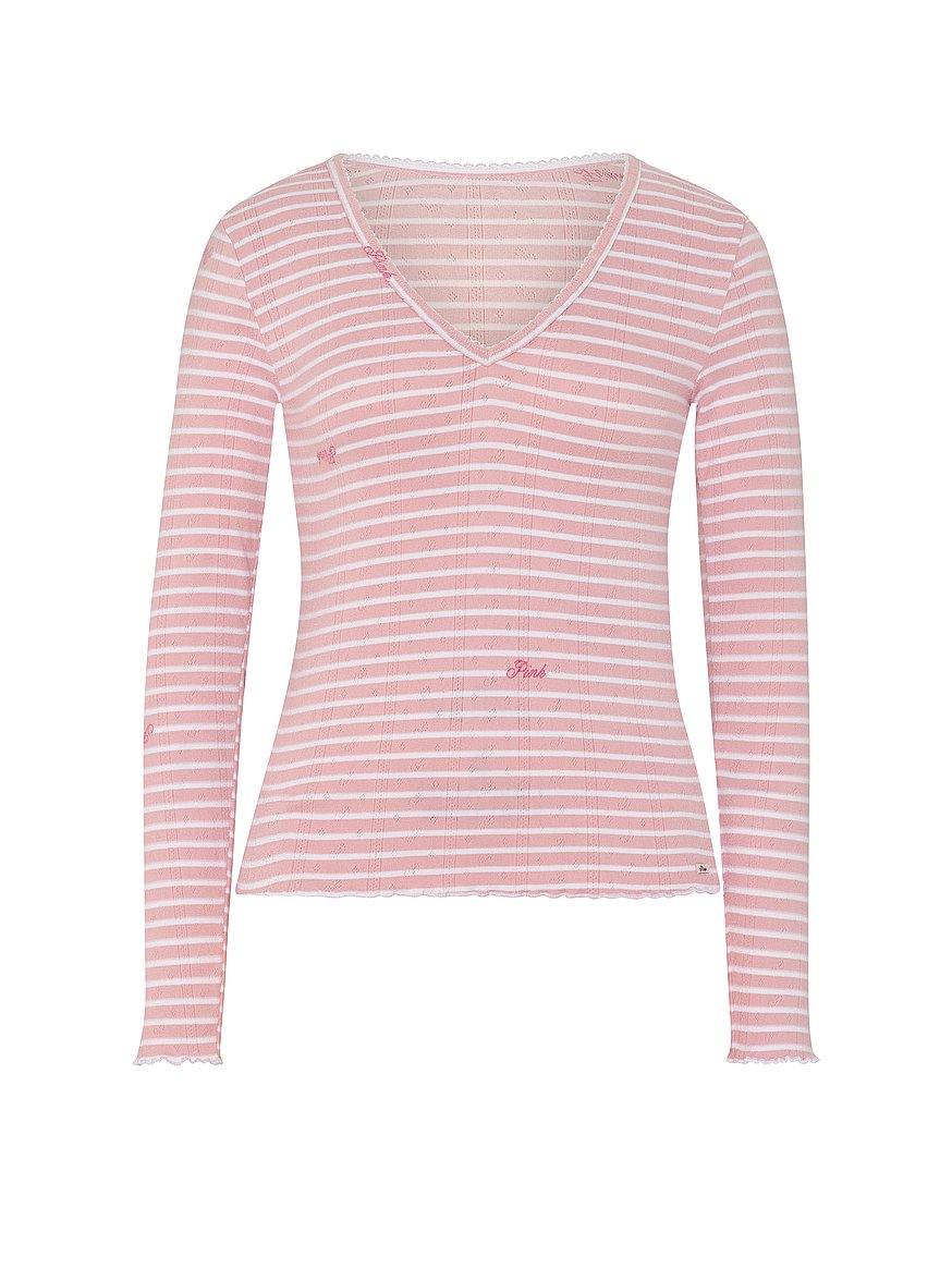 soft luxe pointelle v neck long sleeve top soft luxe pointelle v neck long sleeve top