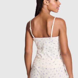 pointelle sweetheart cami