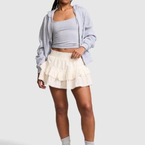 frill seeker ruﬄe skort