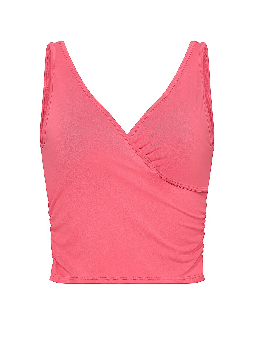 pink relay™ ruched wrap bra tank pink relay™ ruched wrap bra tank
