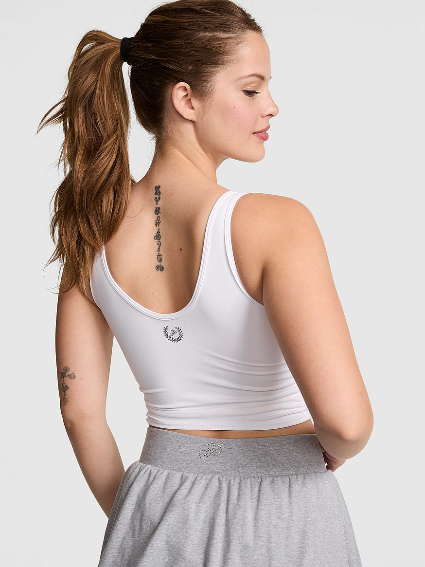 pink relay™ ruched wrap bra tank pink relay™ ruched wrap bra tank