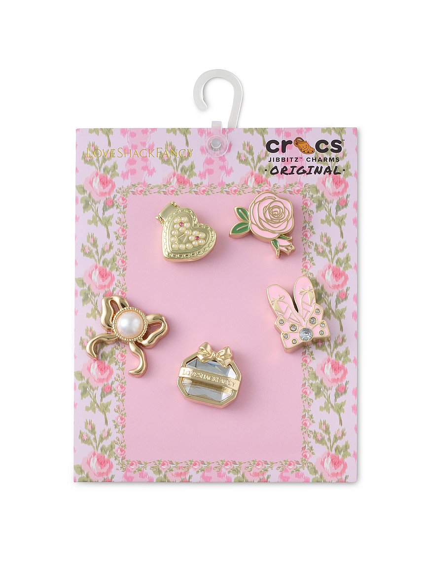 loveshackfancy 5 pack jibbitz™ charms loveshackfancy 5 pack jibbitz™ charms