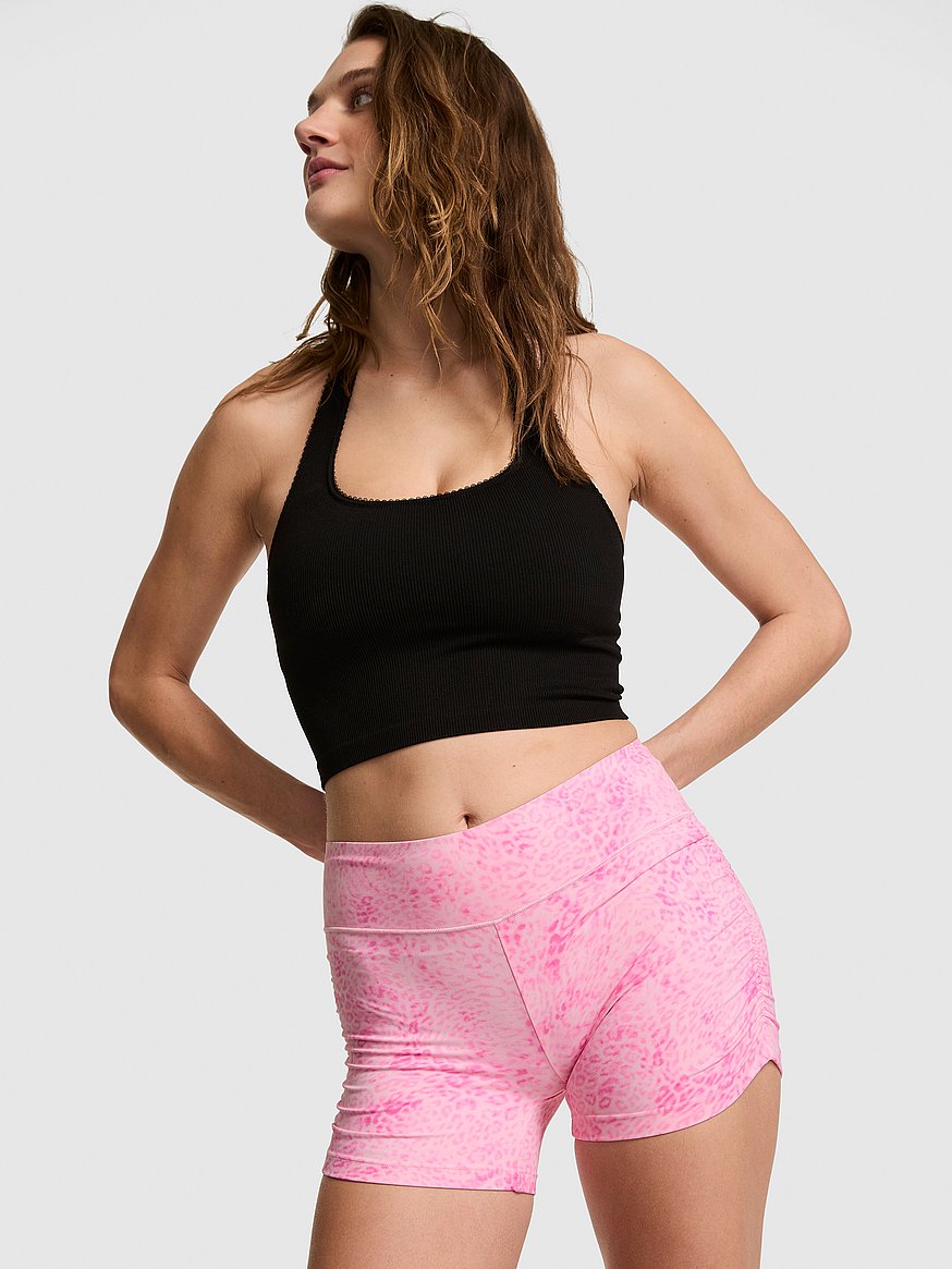 pink relay™ ruched bun shorts pink relay™ ruched bun shorts