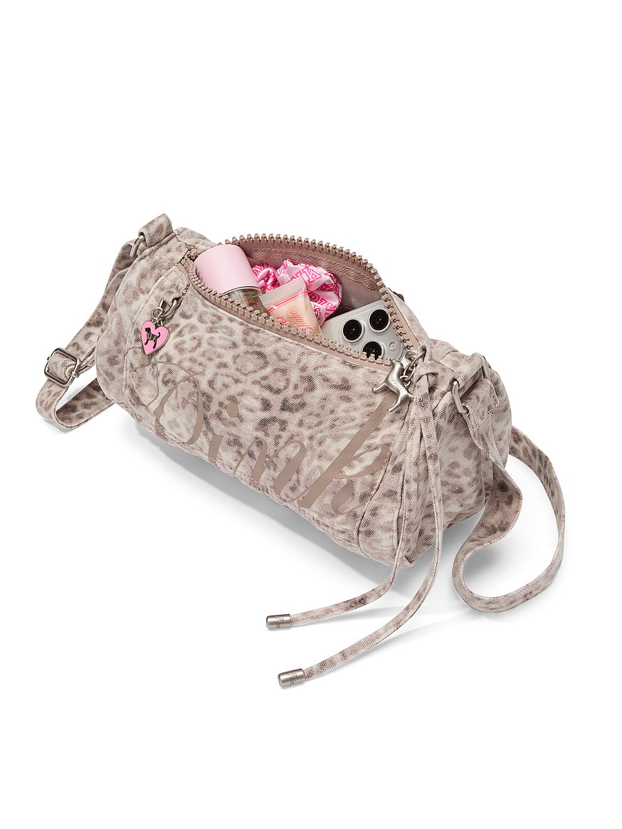 canvas rolled duffle shoulder bag canvas rolled duffle shoulder bag
