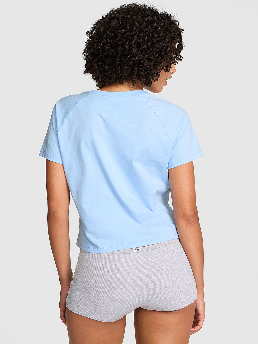 cotton raglan sleep tee cotton raglan sleep tee