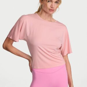 vsx drapey knit side ruched tee