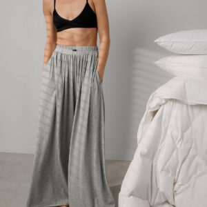 organic pima wide leg pant