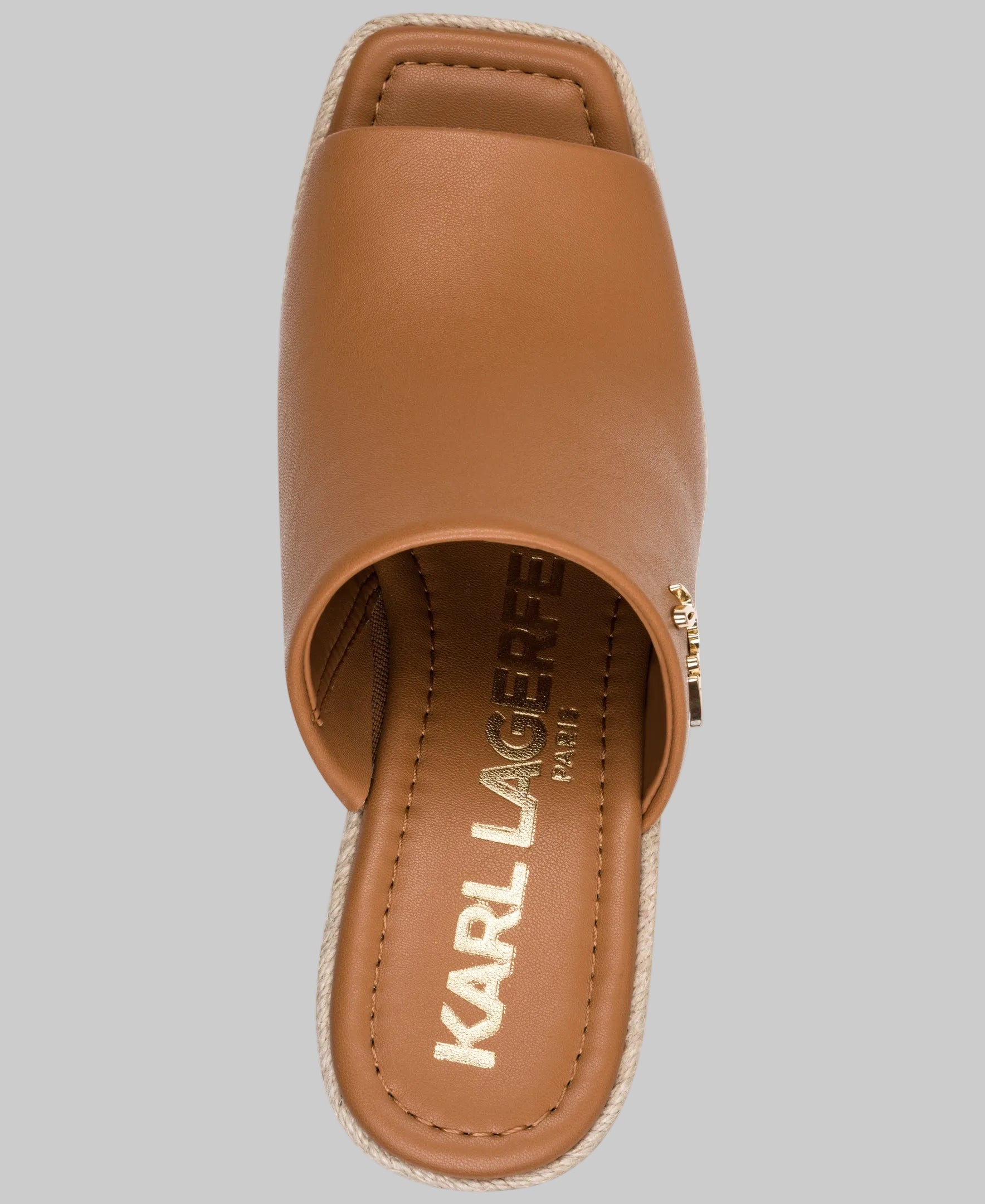 clove wedgemule kl263359 tan topdownview clove wedgemule kl263359 tan topdownview
