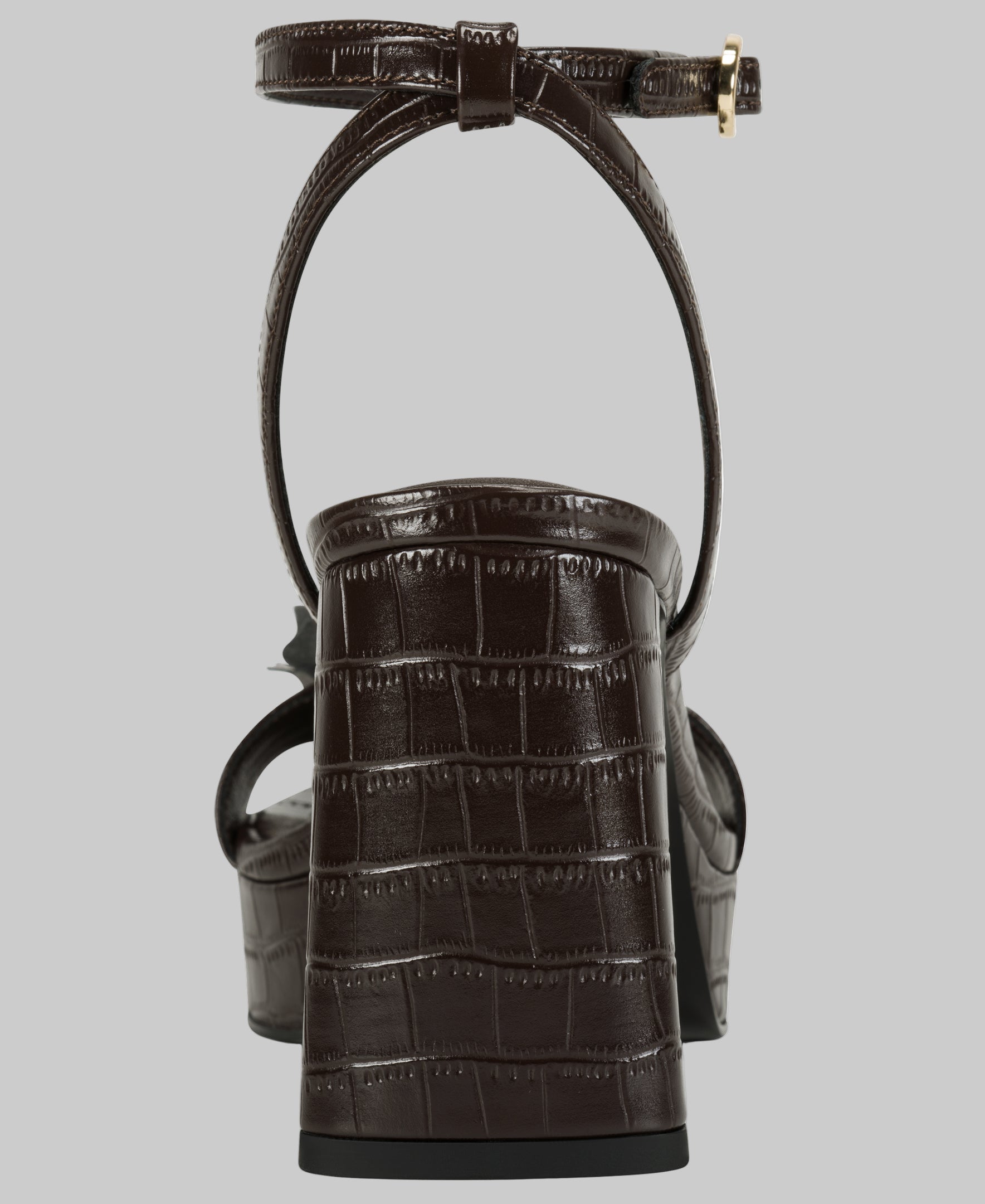 hadenflower platf kl456725 chocolate backview hadenflower platf kl456725 chocolate backview