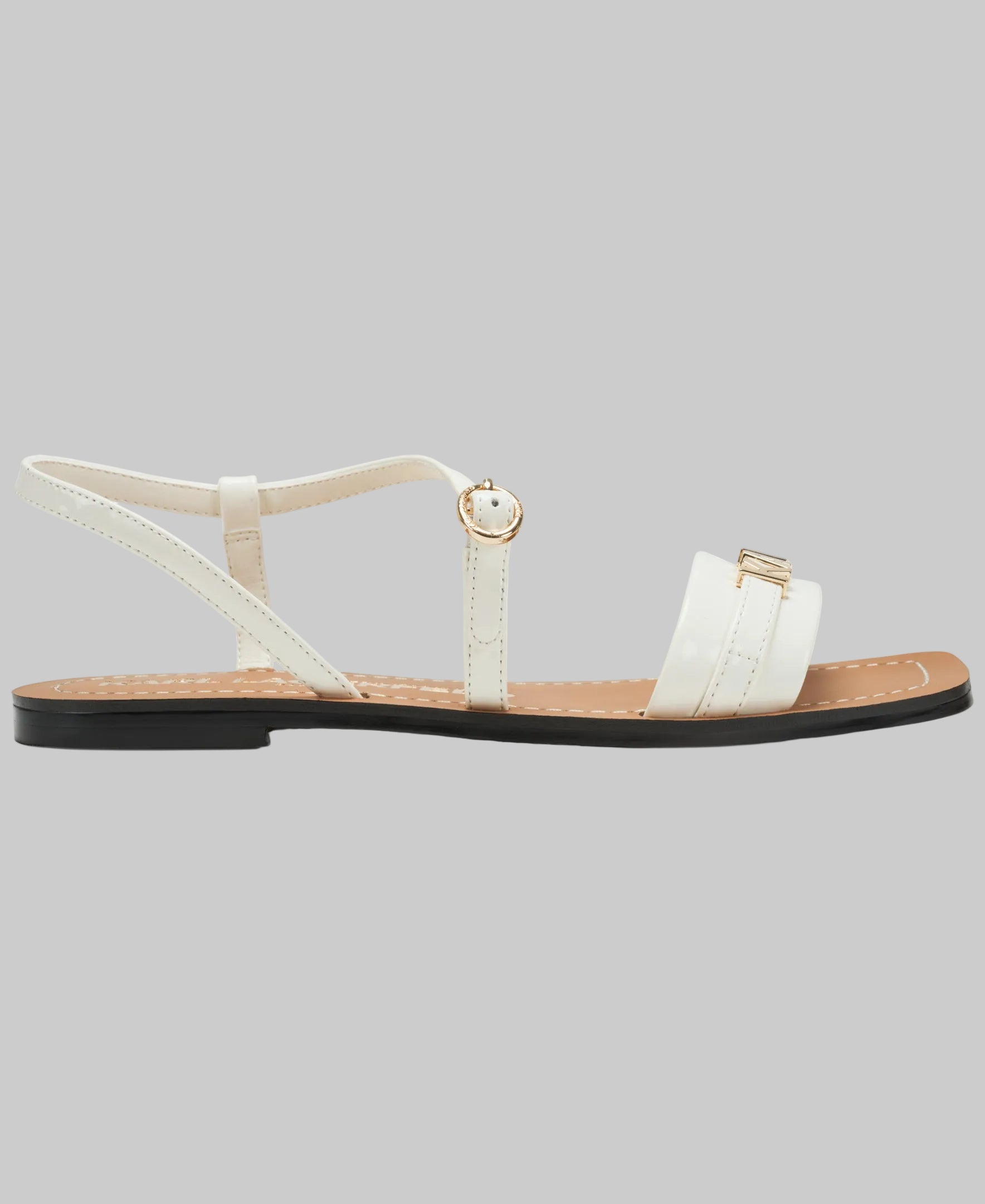 miram flatstrappy kl167746 cream sideview miram flatstrappy kl167746 cream sideview