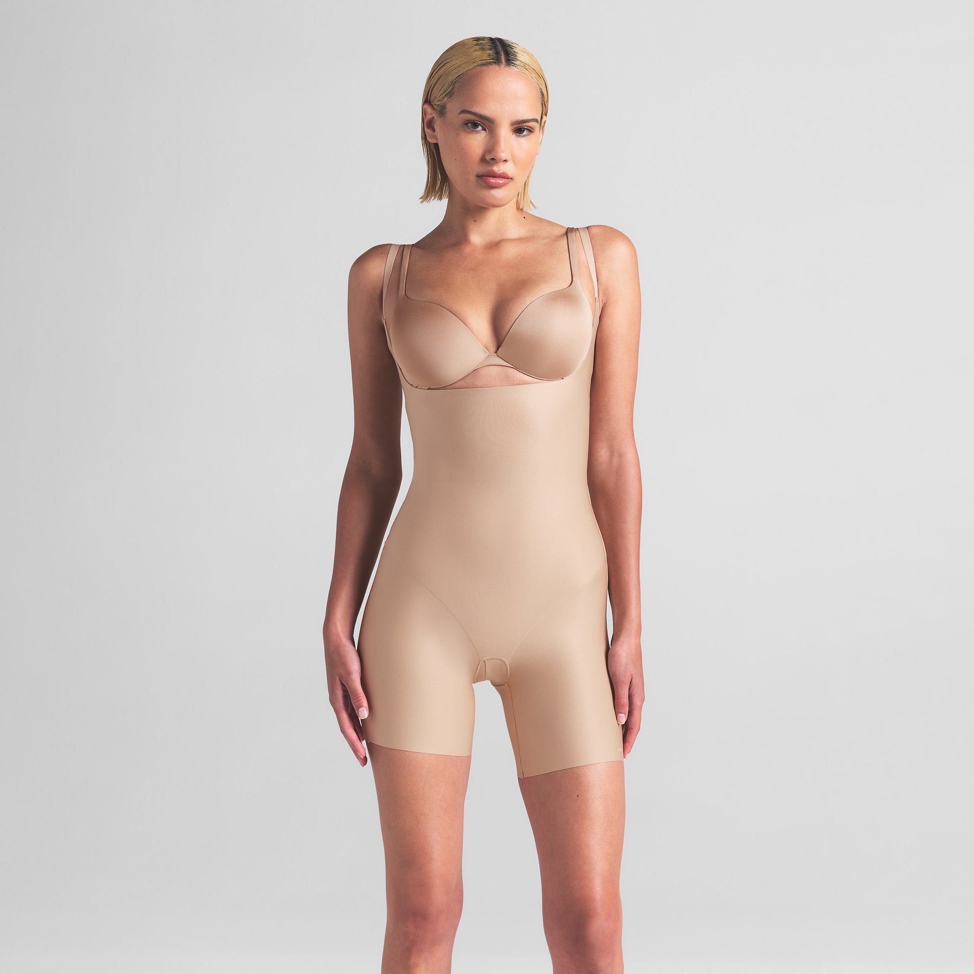 skims body core sculpt open bust mid thigh bodysuit skims body core sculpt open bust mid thigh bodysuit