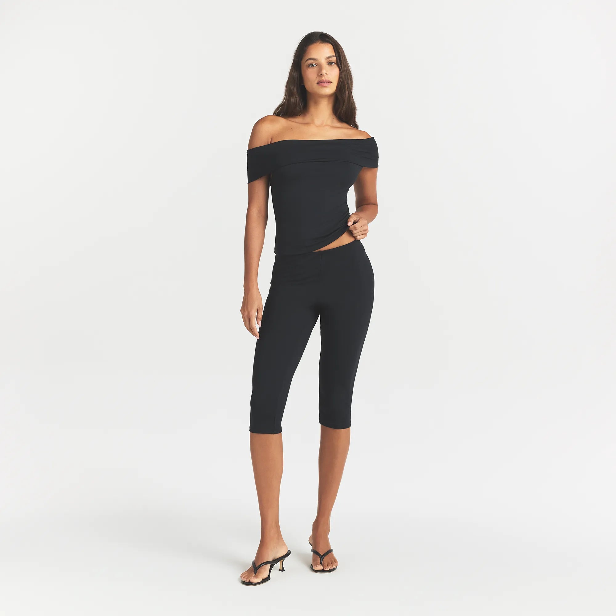smooth layers high waisted capri smooth layers high waisted capri