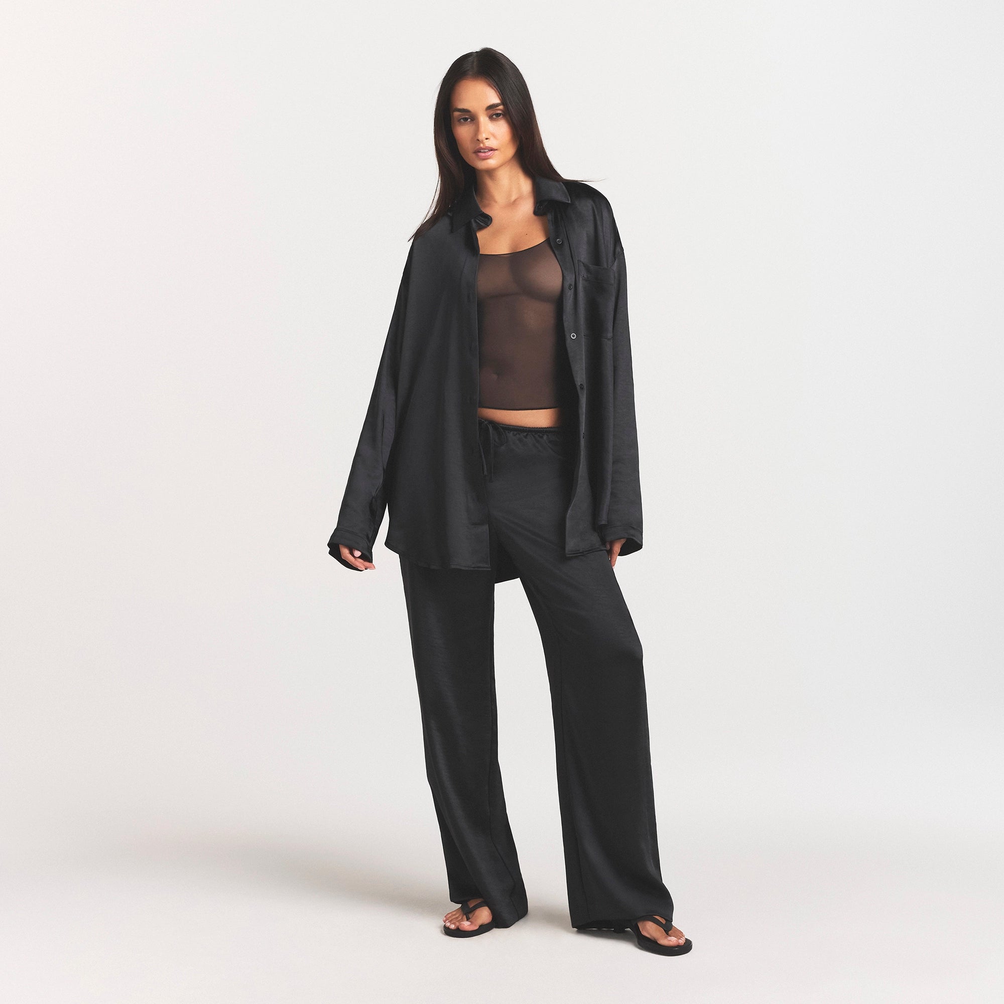 lightweight satin oversized shirt lightweight satin oversized shirt