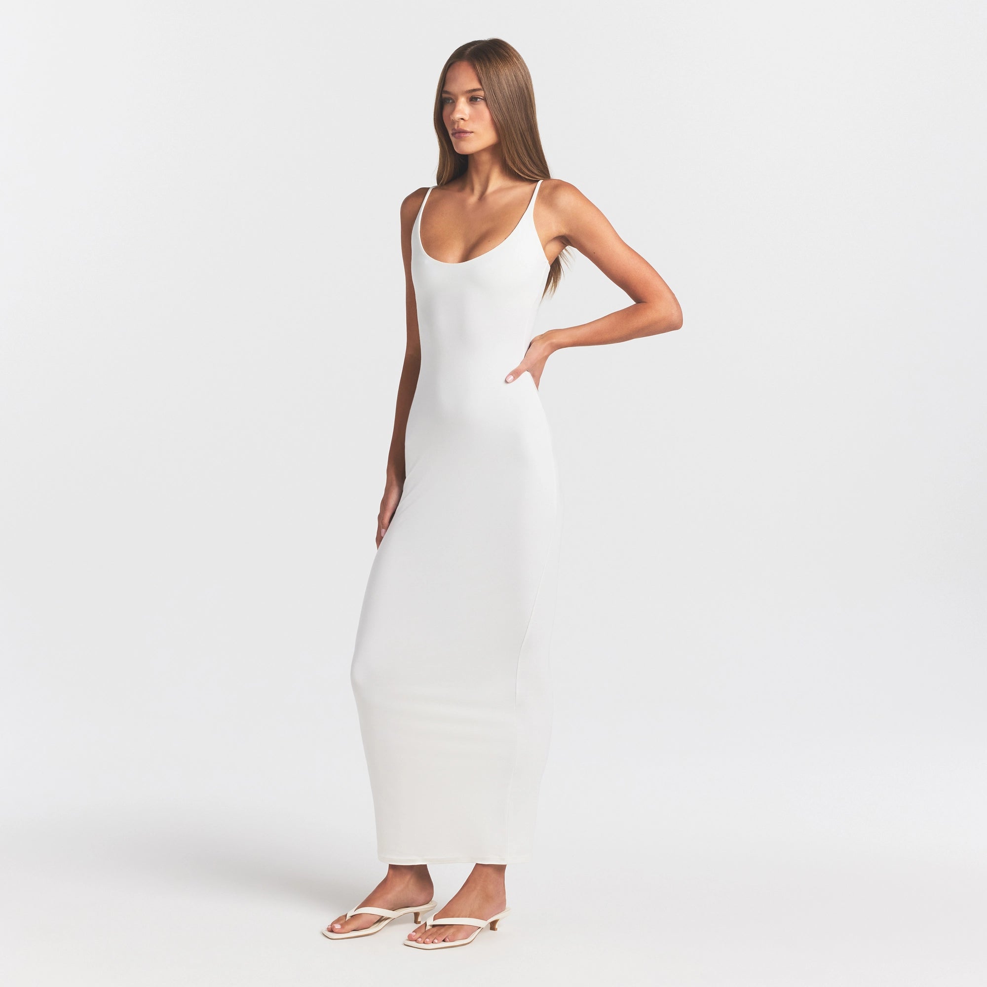 smooth layers scoop neck long dress smooth layers scoop neck long dress