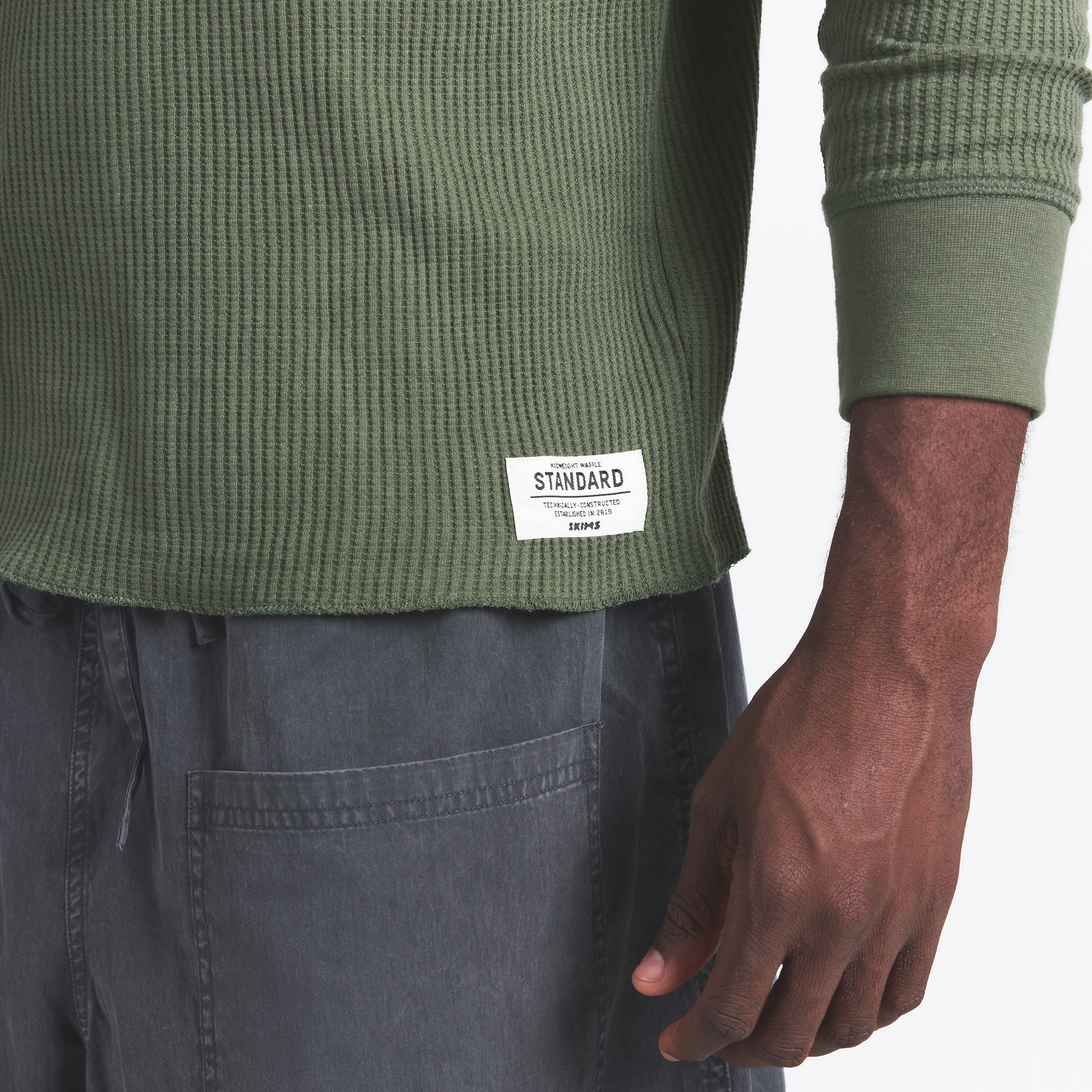waffle mens long sleeve top waffle mens long sleeve top