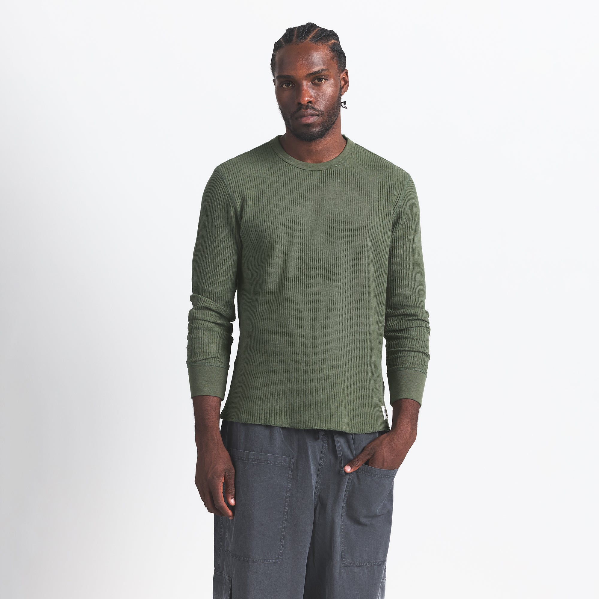 waffle mens long sleeve top waffle mens long sleeve top