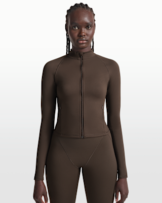 nikeskims matte Женская куртка с воротником стойкой и молнией во всю длину nikeskims matte Женская куртка с воротником стойкой и молнией во всю длину