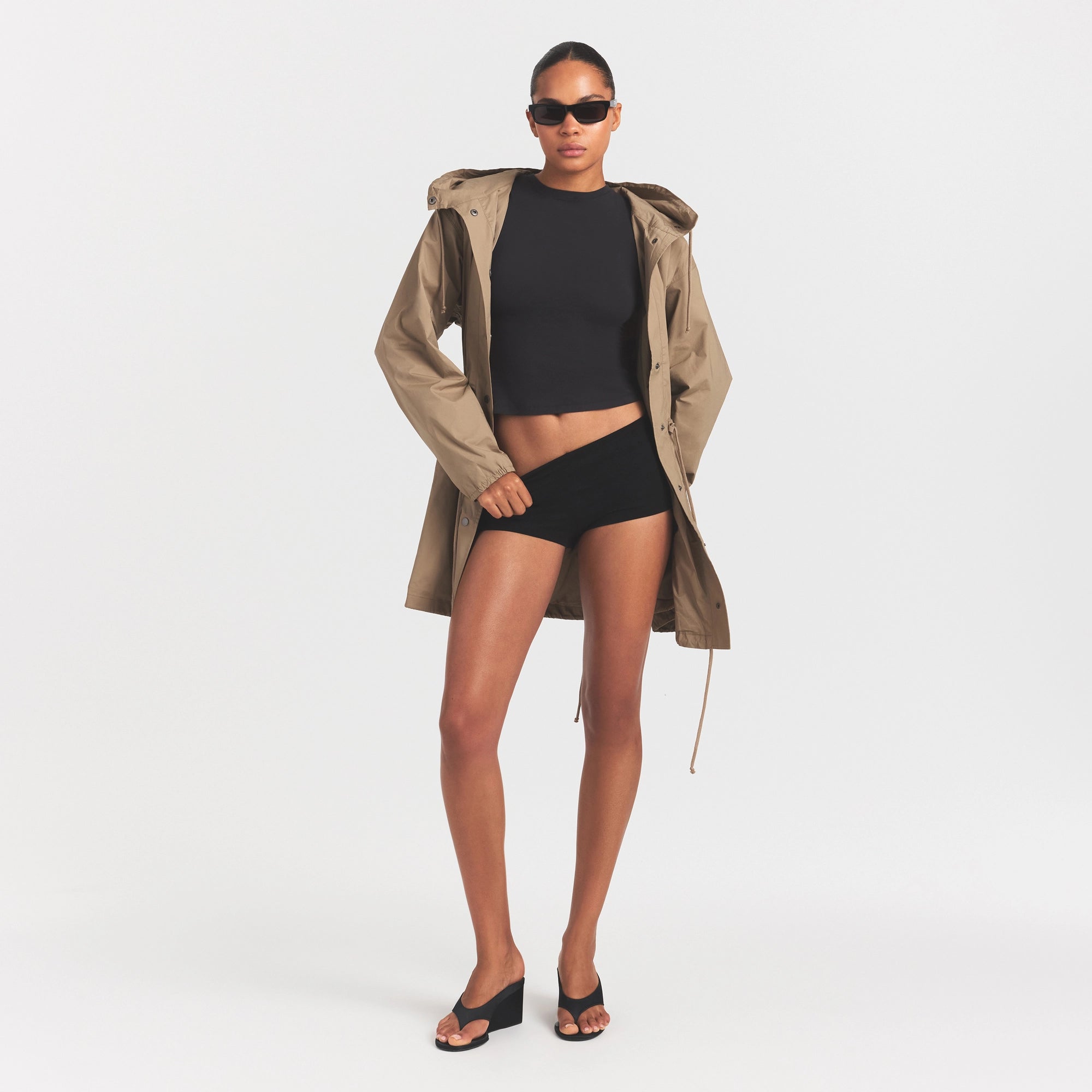 woven cotton oversized anorak woven cotton oversized anorak