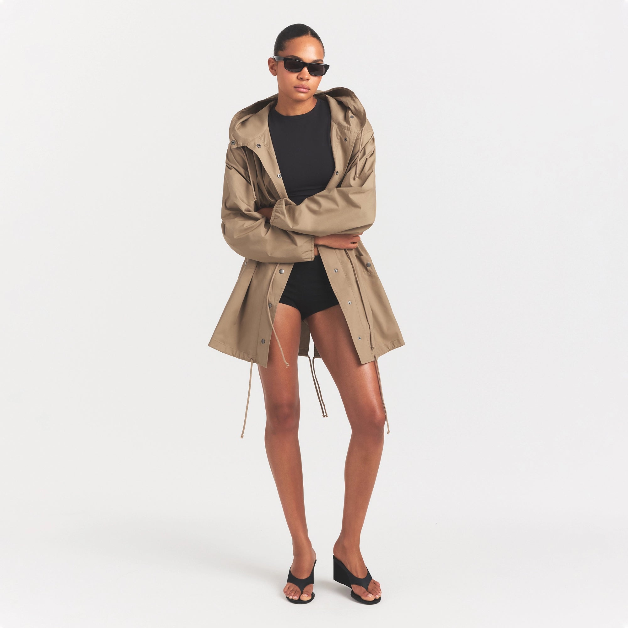 woven cotton oversized anorak woven cotton oversized anorak