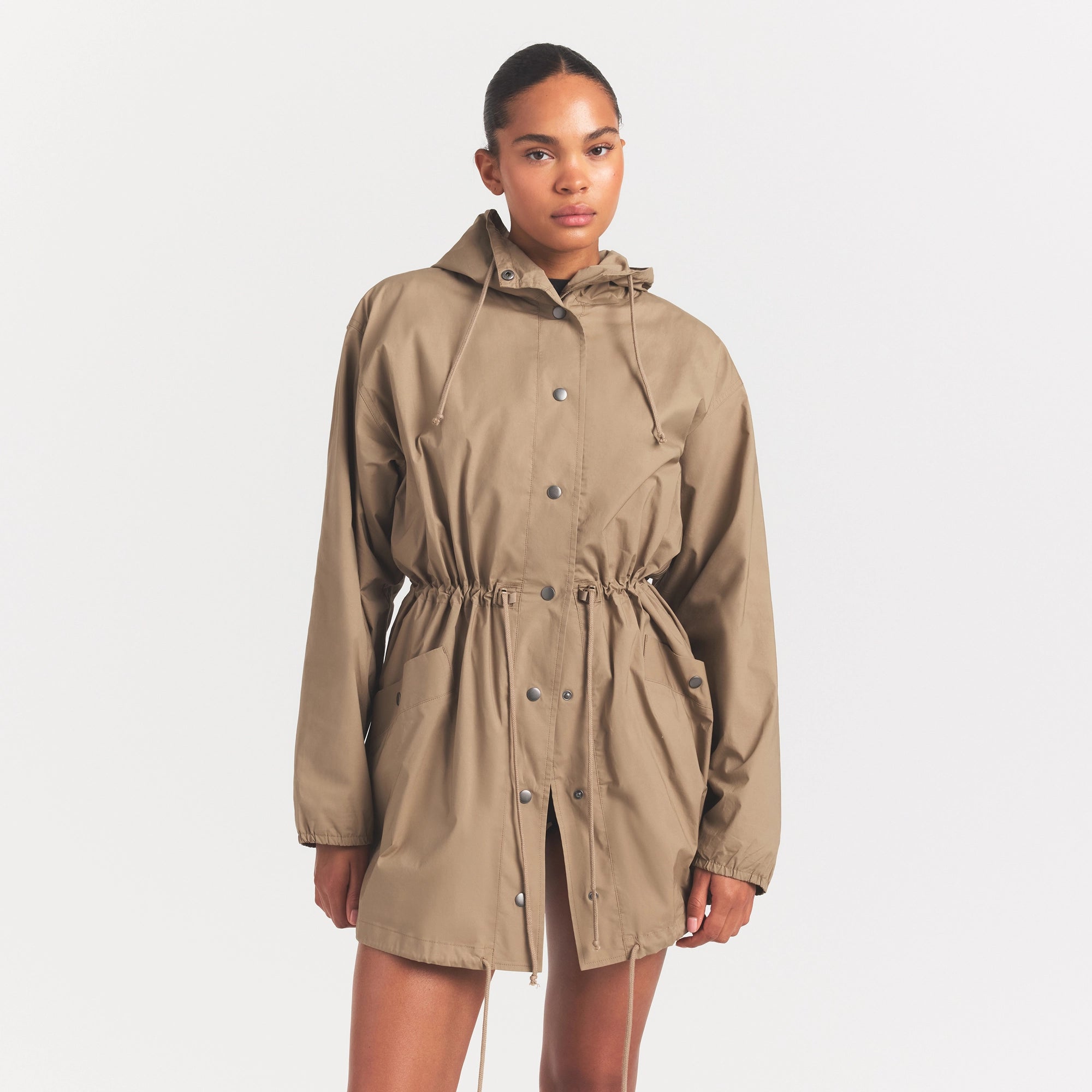 woven cotton oversized anorak woven cotton oversized anorak