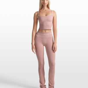nikeskims ribbed seamless Женские прямые леггинсы длиной 34 дюйма