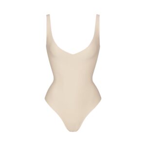 skims body unlined plunge thong bodysuit