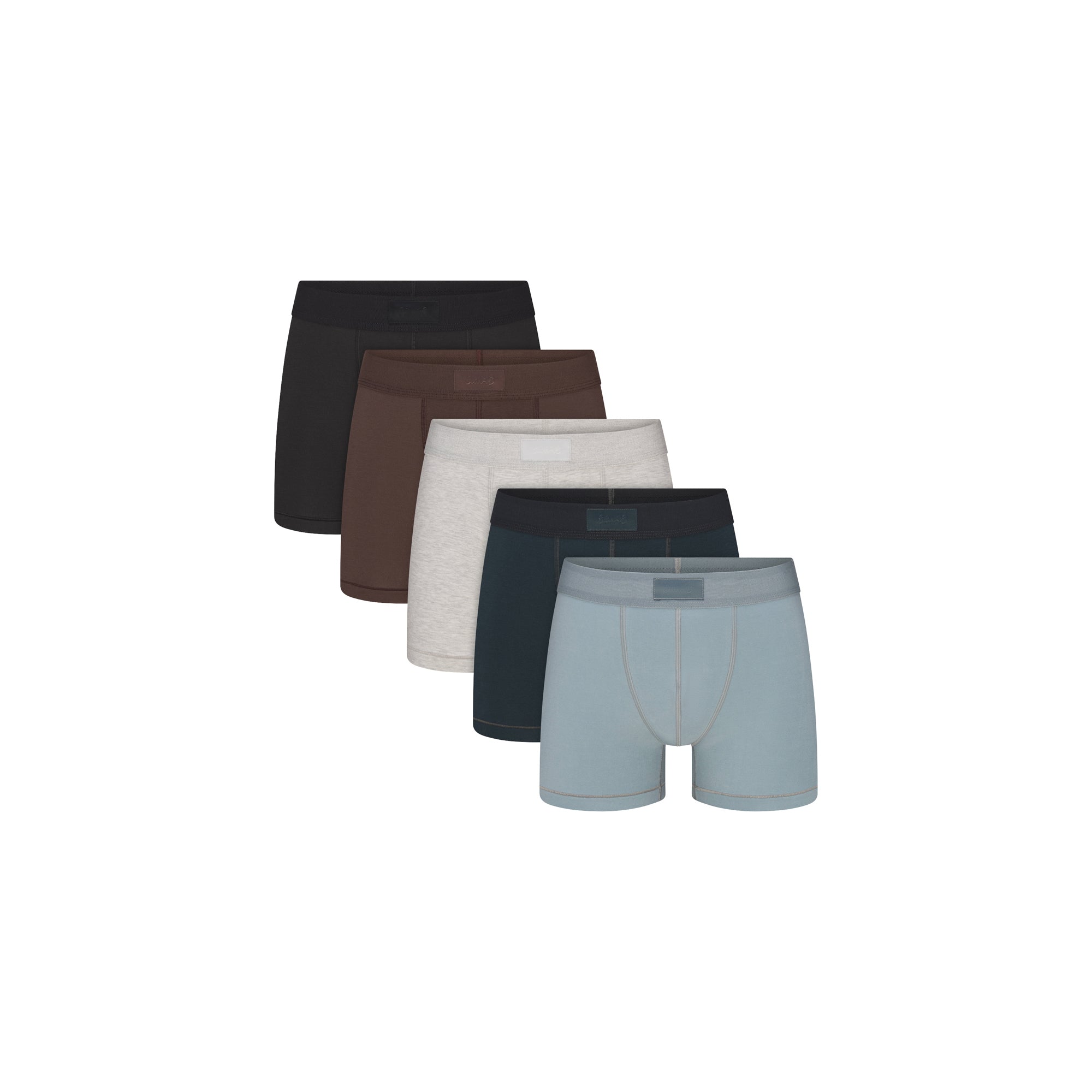 skims cotton mens 3" boxer brief 5 pack skims cotton mens 3" boxer brief 5 pack