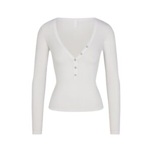 sheer rib henley