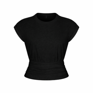 worn in jersey ruched tee
