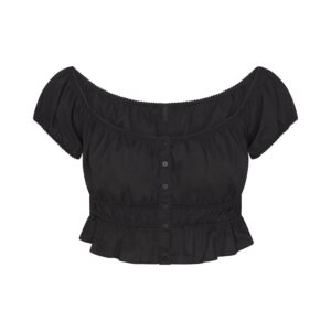 poplin apparel off the shoulder top
