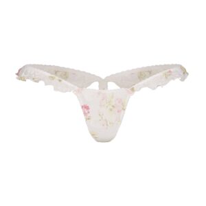 stretch lace butterfly thong