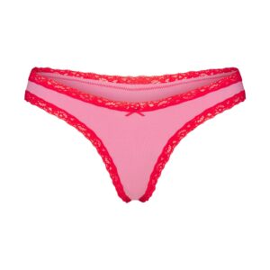 lightweight cotton lace thong