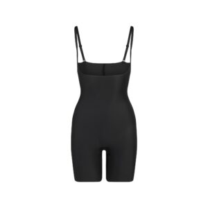 skims body core sculpt open bust mid thigh bodysuit