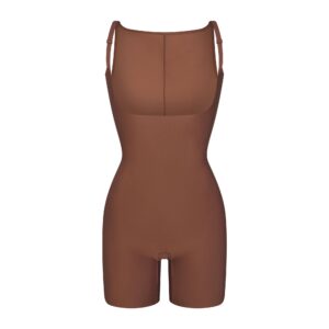 skims body core sculpt back smoothing open bust mid thigh bodysuit