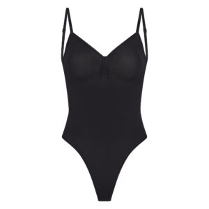 seamless sculpt low back thong bodysuit