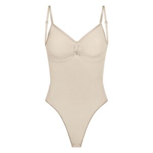 seamless sculpt low back thong bodysuit