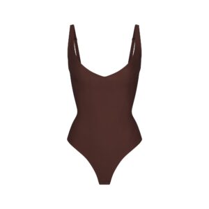 skims body core sculpt plunge thong bodysuit