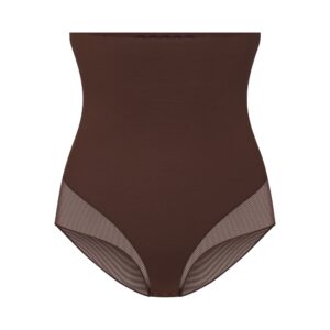 power mesh shapewear core sculpt high waisted brief