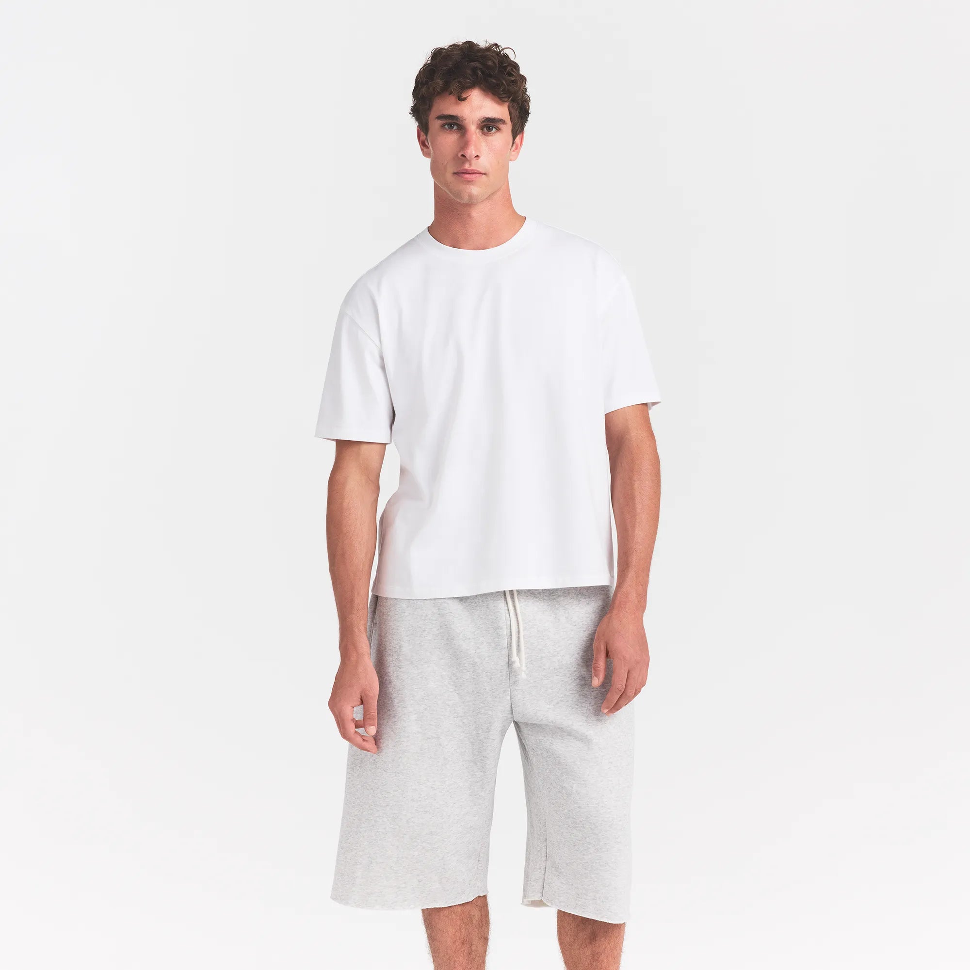 heavyweight cotton mens relaxed cropped crewneck heavyweight cotton mens relaxed cropped crewneck