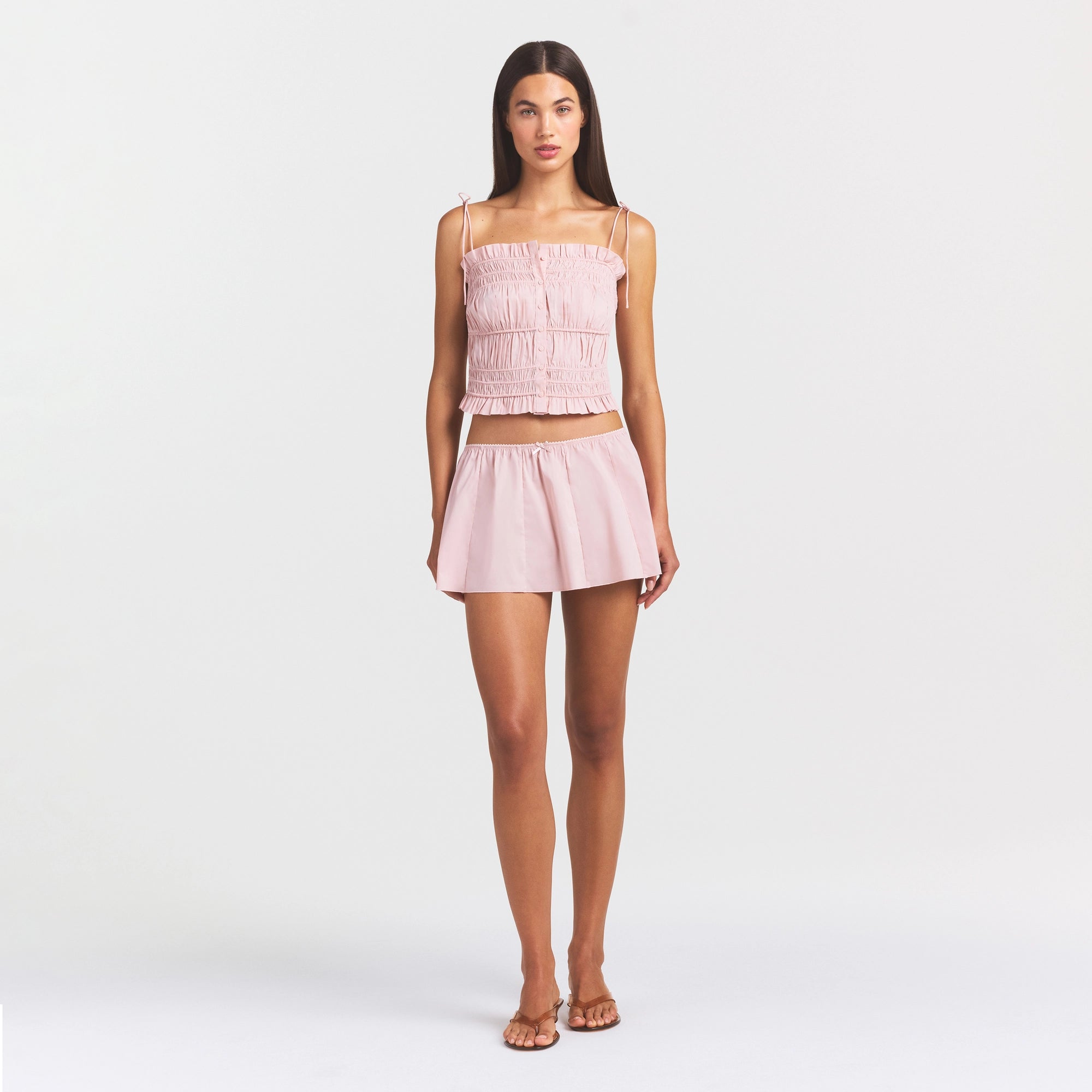 poplin apparel ruffle cami poplin apparel ruffle cami