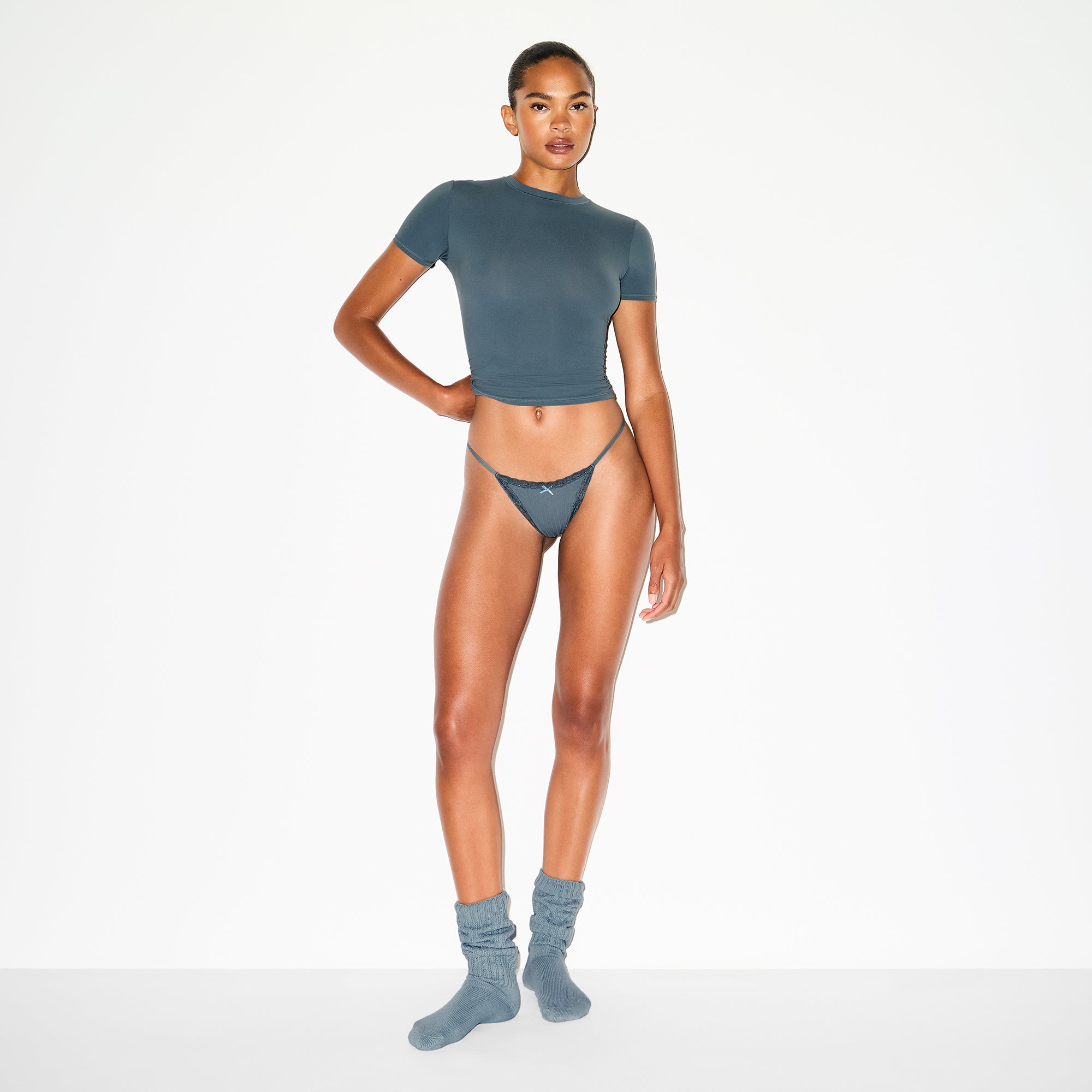 lightweight cotton pointelle lace string thong lightweight cotton pointelle lace string thong