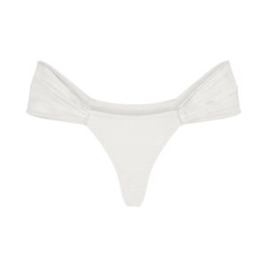 ultra fine mesh draped thong
